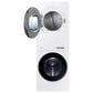 Samsung Bespoke 4.6 Cu. Ft. Washer and 7.6 Cu. Ft. Electric Dryer Stack Laundry in White, , large