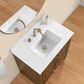37B Lucerne 30" Single Bathroom Vanity in Dark Maplewood with Marble Top and Backsplash, , large
