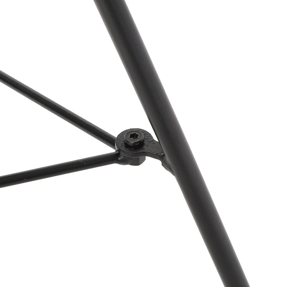Hearth and Haven Nusa Round Patio Side Table in Black and Clear, , large