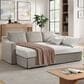 Lifestyle Solutions Haddington Stationary Convertible Sleeper Sofa with Chaise in Flax, , large