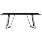 Blue River Cressida/Portia 7-Piece Dining Set in Black and Brushed Stainless Steel, , large