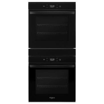 Whirlpool 24" Double Electric Wall Oven with Convection in Black, , large