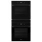 Whirlpool 24" Double Electric Wall Oven with Convection in Black, , large