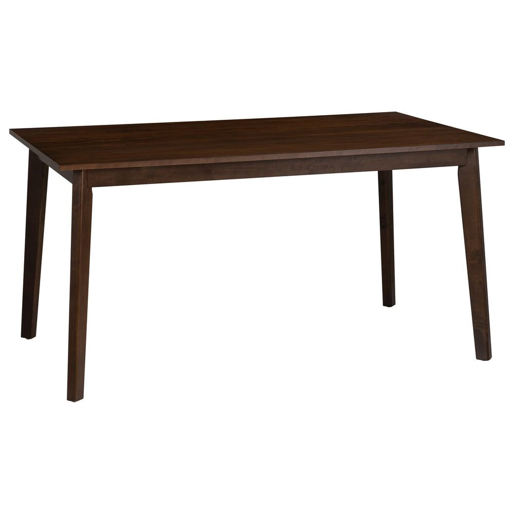 Linon Home Decor Drury Dining Table in Rich Brown - Table Only, , large