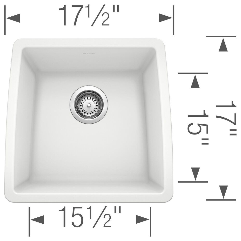 Blanco Performa 18&quot; Bar Sink in White, , large
