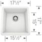 Blanco Performa 18" Bar Sink in White, , large