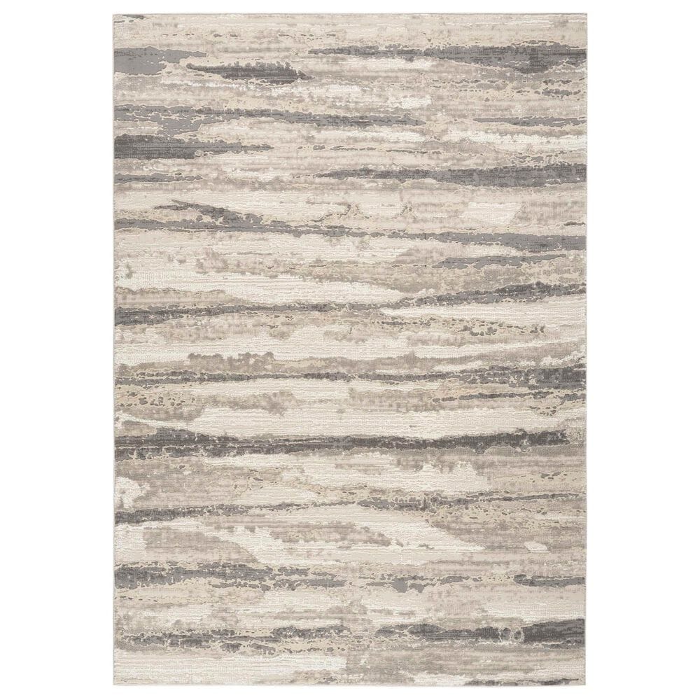 Nourison Sustainable Trends SUT03 6" x 9" Ivory and Multicolor Area Rug, , large