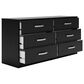 Ashley Finch 6-Drawer Dresser in Black, , large