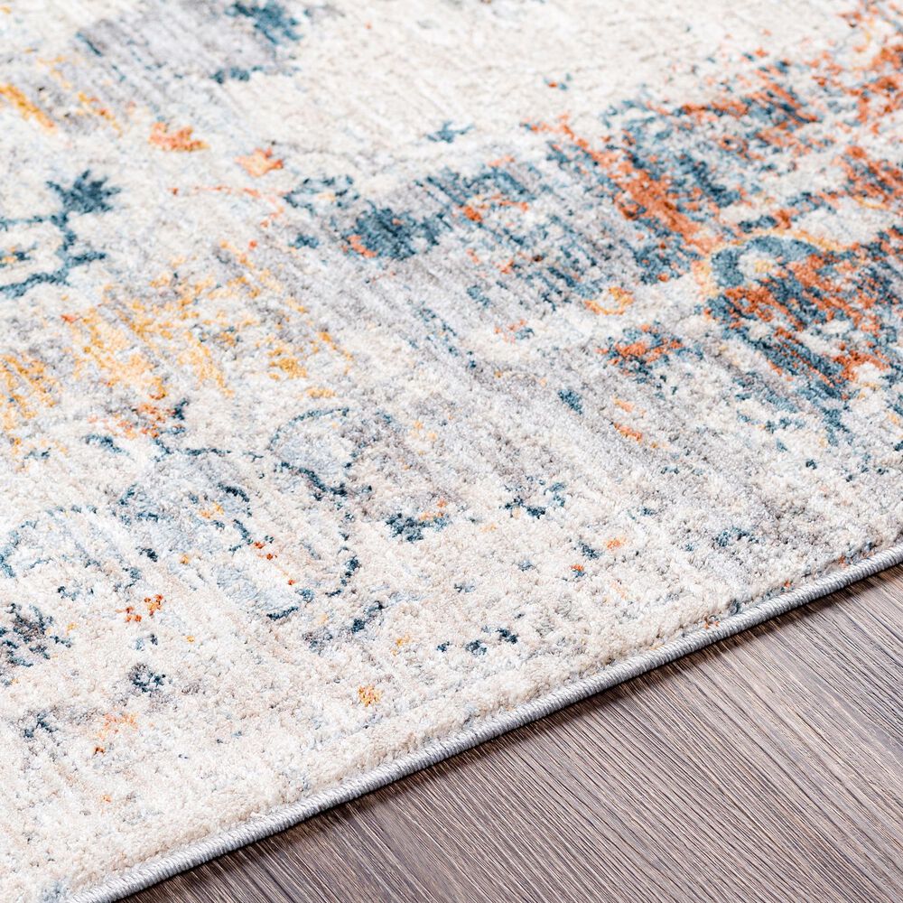 Surya Laila 10&#39; x 14&#39; Orange, Teal, Sage, Gray, Cream and Saffron Area Rug, , large