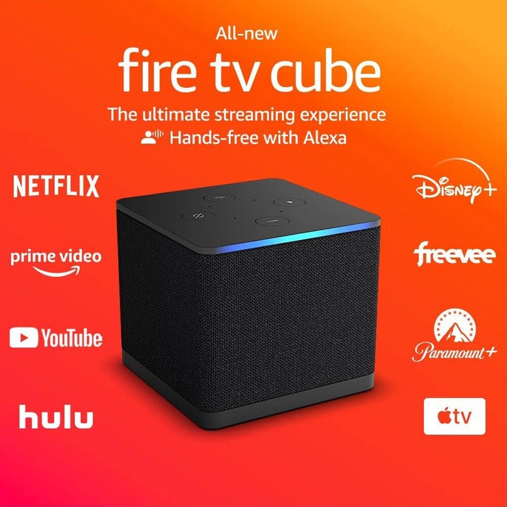 Erfgenaam Blij dam Amazon Fire TV Cube with Alexa Voice Remote, 4K Ultra HD, Media Player,  Wi-Fi 6E in Black | NFM