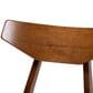Baxton Studio Danica Side Chair with Light Grey Cushion in Walnut Brown (Set of 4), , large