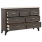 New Heritage Design Lisbon 7-Drawer Dresser in Gray and White, , large