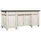 Riva Ridge Caraway 3-Piece Executive Desk with Door Bookcase and Lateral File Set in Aged Ivory, , large