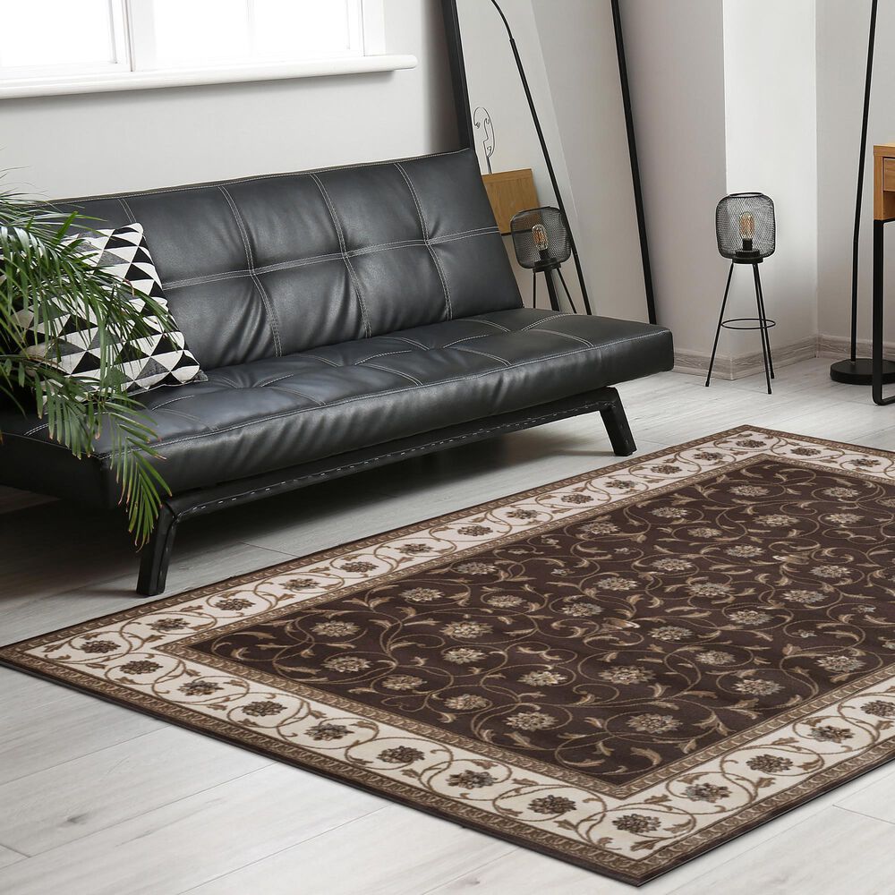 Radici USA Pisa 3743 Brown 5'3" x 7'3" Area Rug, , large