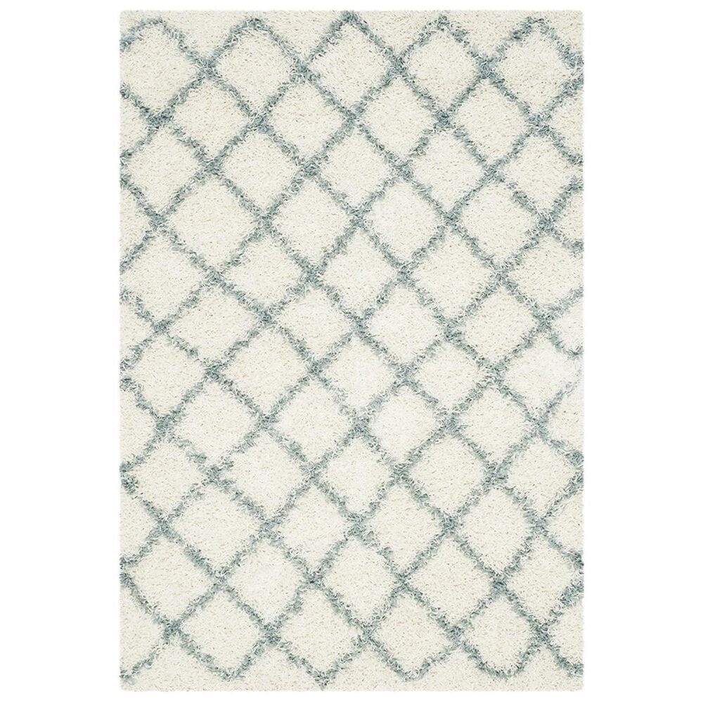 Safavieh Dallas Shag SGD258J-4 4&#39; x 6&#39; Ivory/Seafoam Area Rug, , large