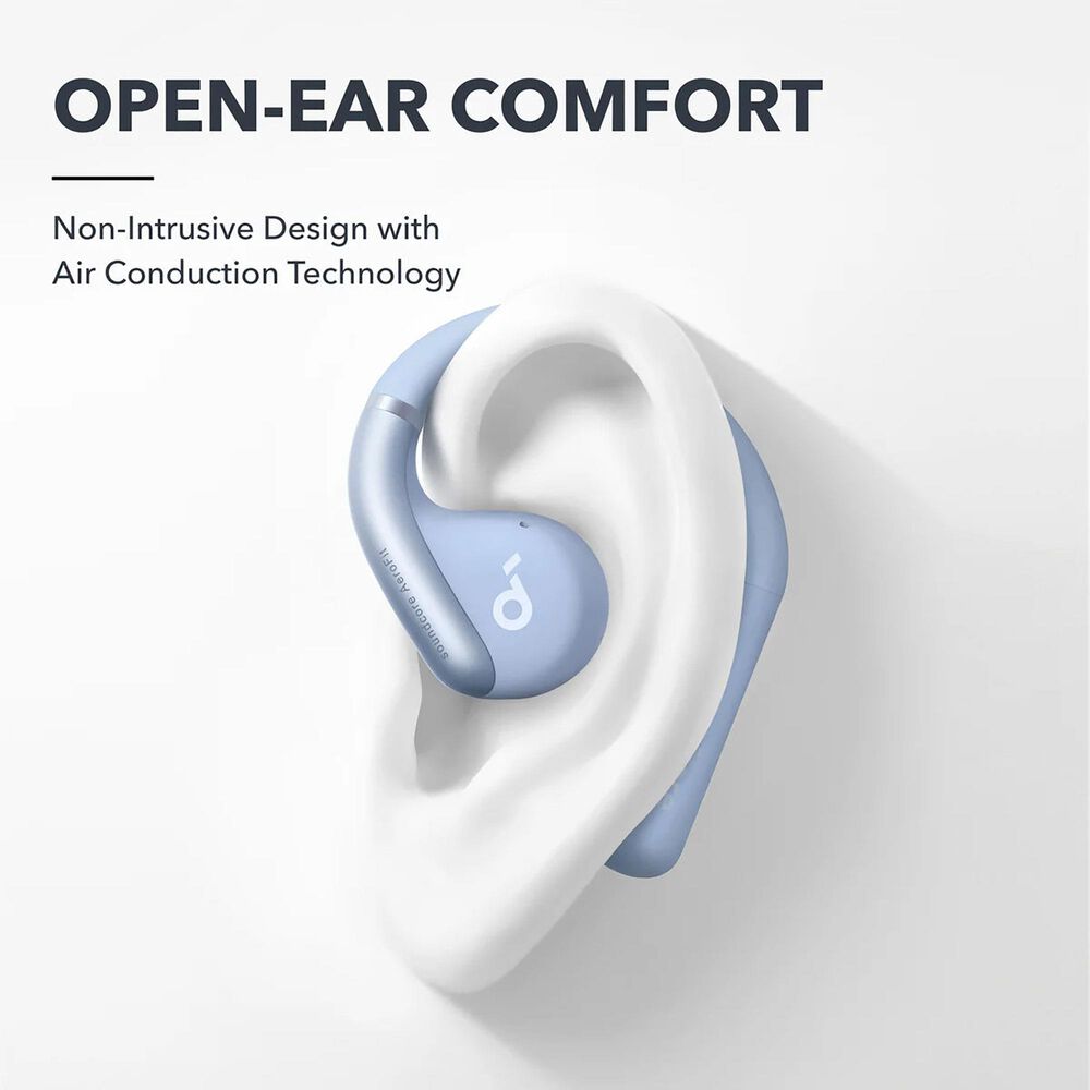 Anker AeroFit Superior Comfort Open-Ear Earbuds in Cozy Blue, , large