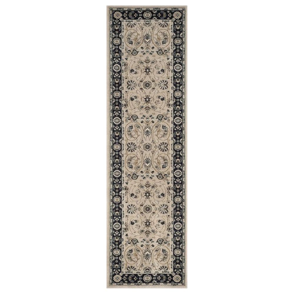 Safavieh Lyndhurst 2"3" x 8" Light Beige and Anthracite Runner, , large