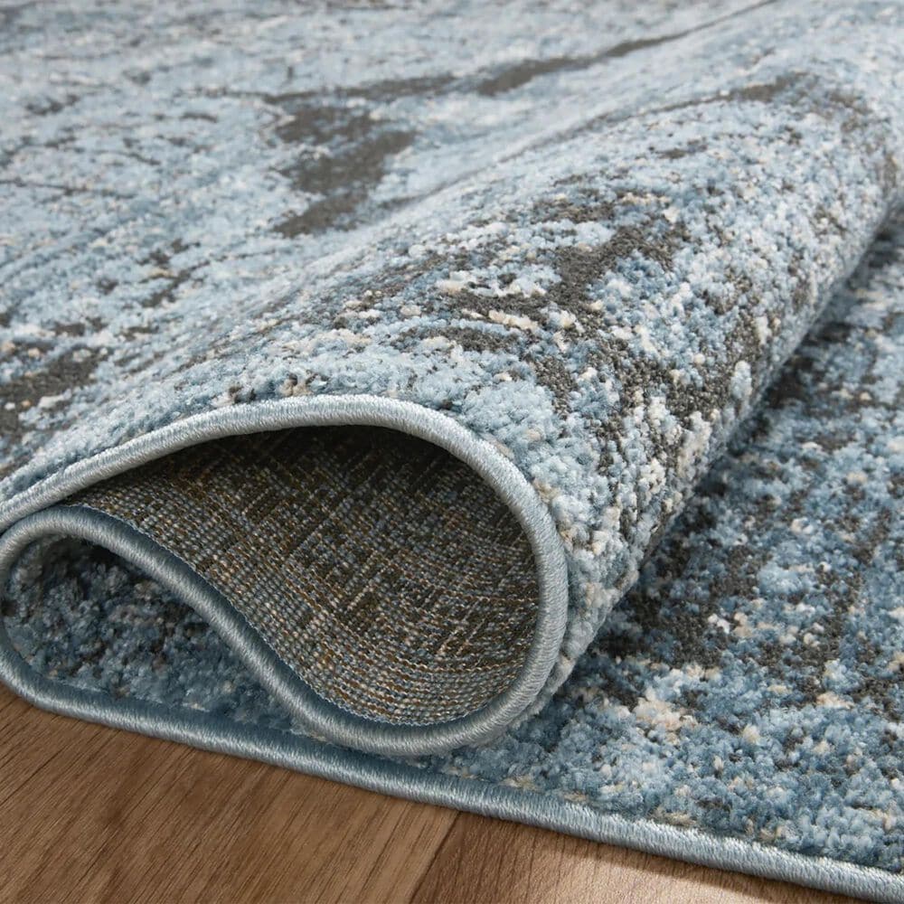 Loloi II Odette 6&#39;7&quot; x 9&#39;6&quot; Sky and Charcoal Area Rug, , large