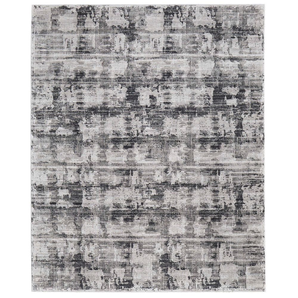 Feizy Rugs Sonora Gray and Ivory 6"7" x 9"6" Area Rug, , large