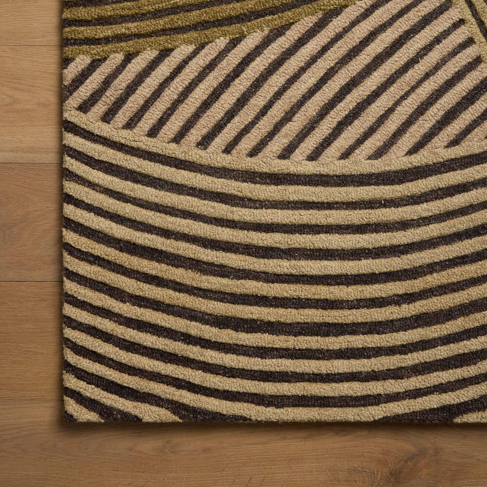 Loloi Madi Espresso and Multicolor 2'3" x 3'9" Area Rug, , large