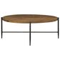 Hekman Bedford Park Oval Coffee Table in Brown and Black, , large