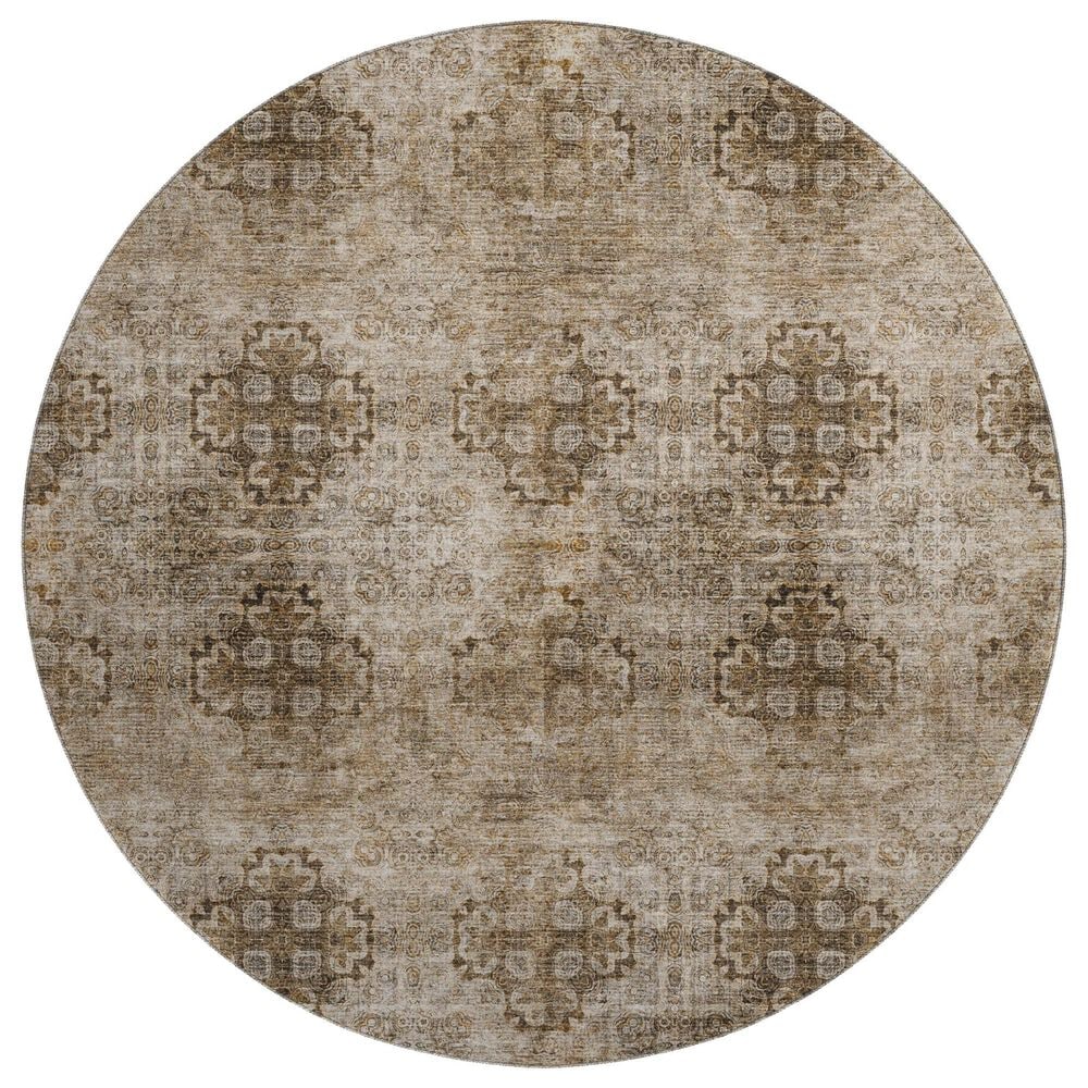 Dalyn Rug Company Trevi TV16 8" Round Taupe Area Rug, , large