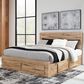 Ashley Hyanna Queen Panel Storage Bed with 1 Under Bed Storage Drawer in Tan Brown, , large