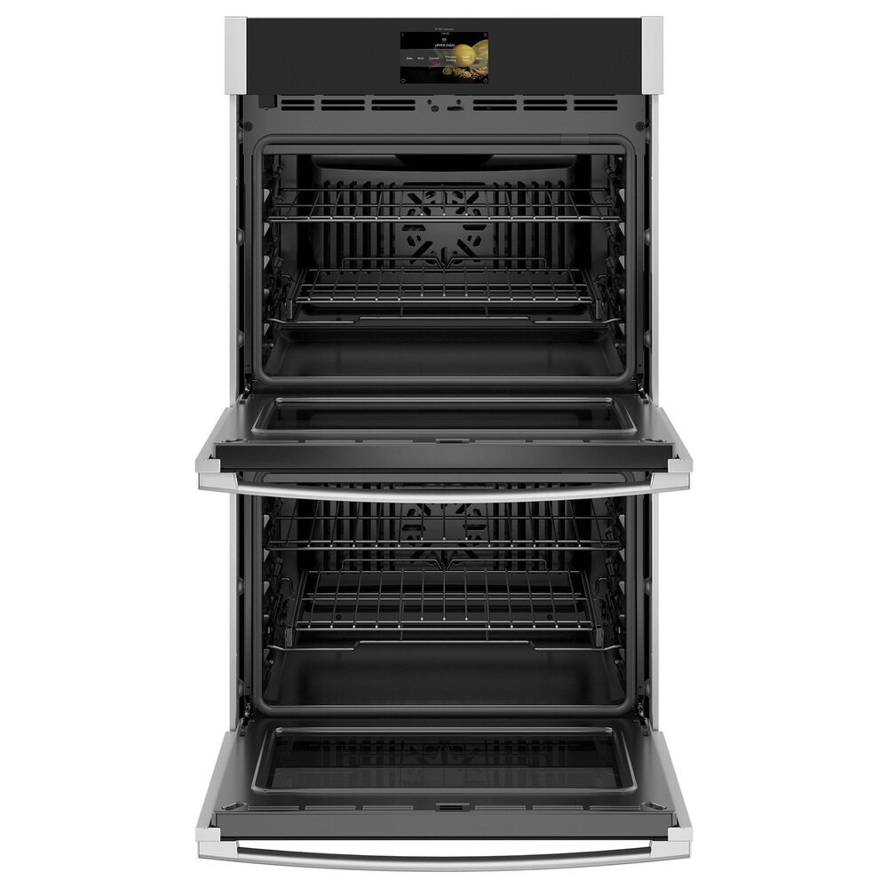 GE Profile 2-Piece Kitchen Package with 30&quot; Built-In Double Wall Oven and Electric Cooktop in Stainless Steel and Black, , large