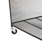Maple and Jade Laundry Storage Cart with Ring Handles in Matte Black, , large