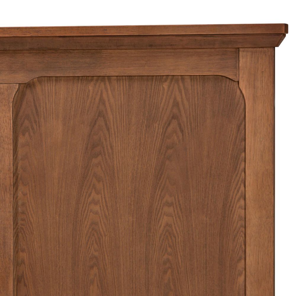 Baxton Studio Alarice Queen Panel Headboard in Ash Walnut, , large