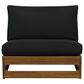 Linon Home Decor Silbury Patio Armless Chair in Jet Black, , large