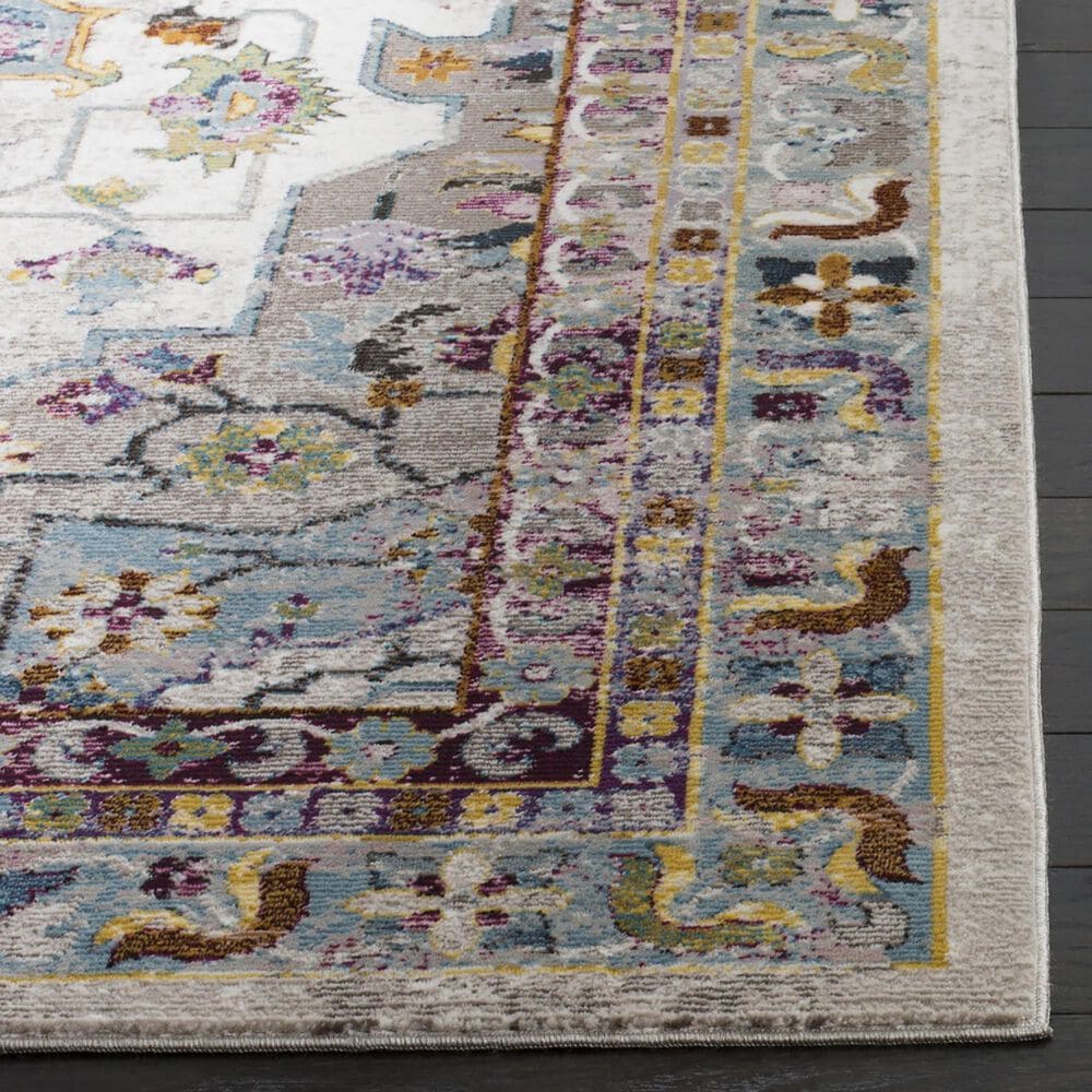 Safavieh Aria ARA160C 2&#39; x 8&#39; Cream and Multicolor Runner, , large