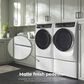 Electrolux 700 Series 4.5 Cu. Ft. Front Load Washer and 8.0 Cu. Ft. Gas Dryer Laundry Pair with Two Pedestals in Matte White, , large