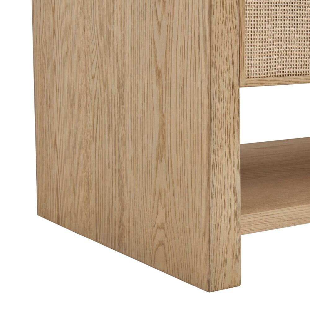 James Martin Vanities Solene 48&quot; Single Bathroom Vanity in Seaside Oak with 3 cm Victorian Silver Quartz Top and Rectangular Sink, , large