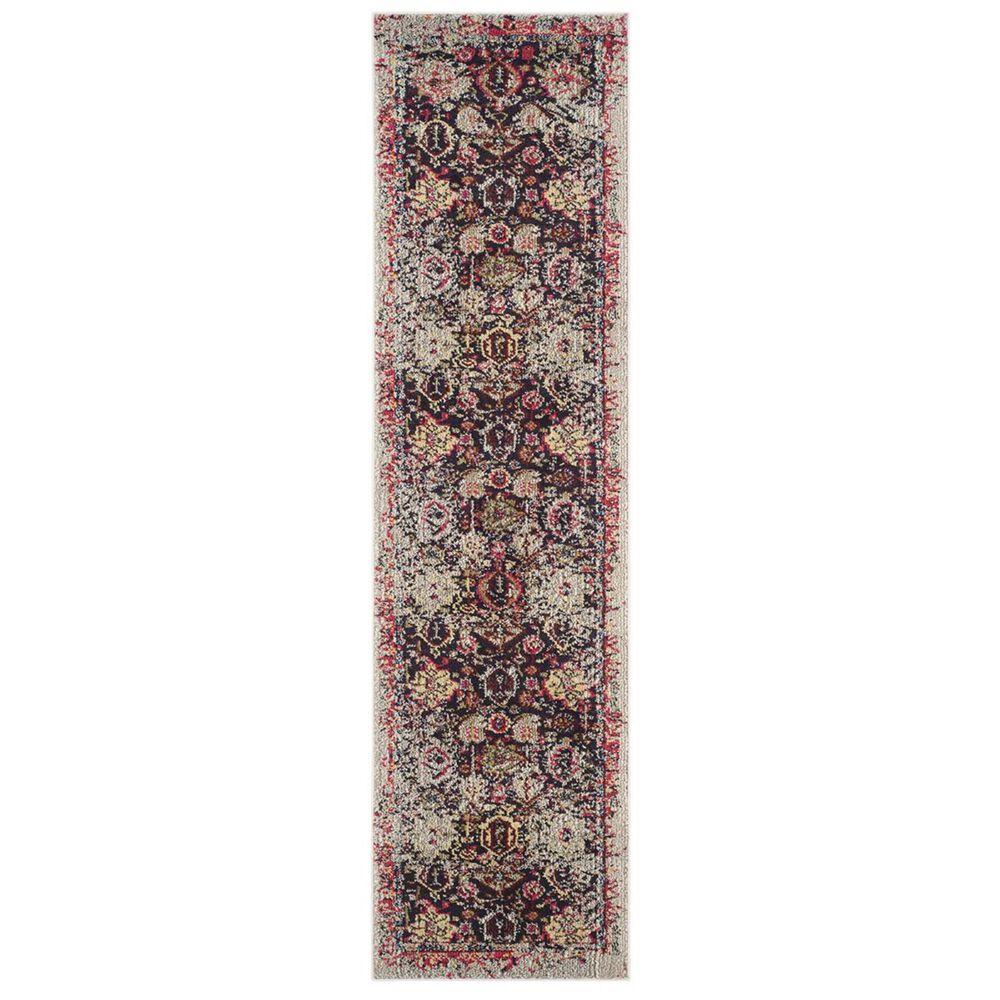 Safavieh Monaco MNC206G-26 2&#39;2&quot; x 6&#39; Grey/Multi Runner, , large