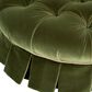 Jennifer Taylor Home Roquefort 24.5" Dog Sofa Bed with Box-Pleated Skirt in Olive Green, , large