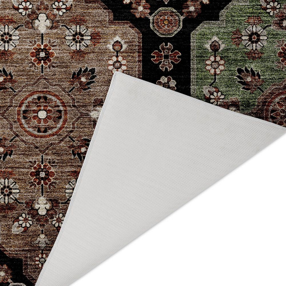 Dalyn Rug Company Silk Road Black, Ivory, Paprika, Sage, Gold and Gray 8&#39; x 10&#39; Area Rug, , large