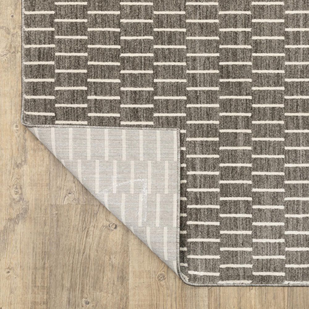 Oriental Weavers Oliver Charcoal and Beige 7'10" x 10'10" Area Rug, , large