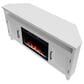 Legends Home Sonoma 64" Corner Fireplace Console in Jasmine White Wash, , large