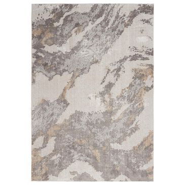 Nourison Silky Textures SLY03 3"11" x 5"11" Brown and Ivory Area Rug, , large