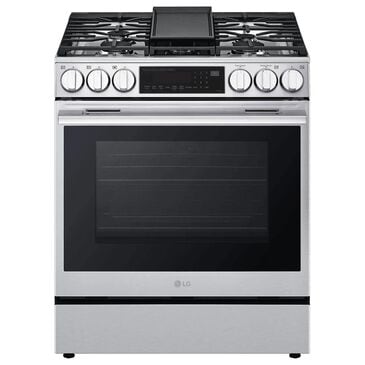 LG 6.3 Cu. Ft. Smart Gas Slide-In Range with ProBake Convection InstaView and Air Fry in PrintProof Stainless Steel, , large