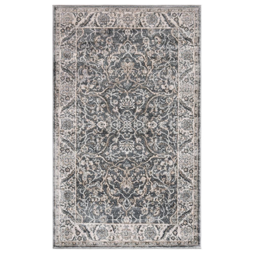 Safavieh Isabella 3" x 5" Grey and Dark Grey Area Rug, , large