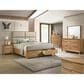 Crown Mark Florian Dresser Mirror in Light Brown, , large