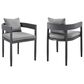 Blue River Argiope Outdoor Dining Chair in Dark Gray (Set of 2), , large