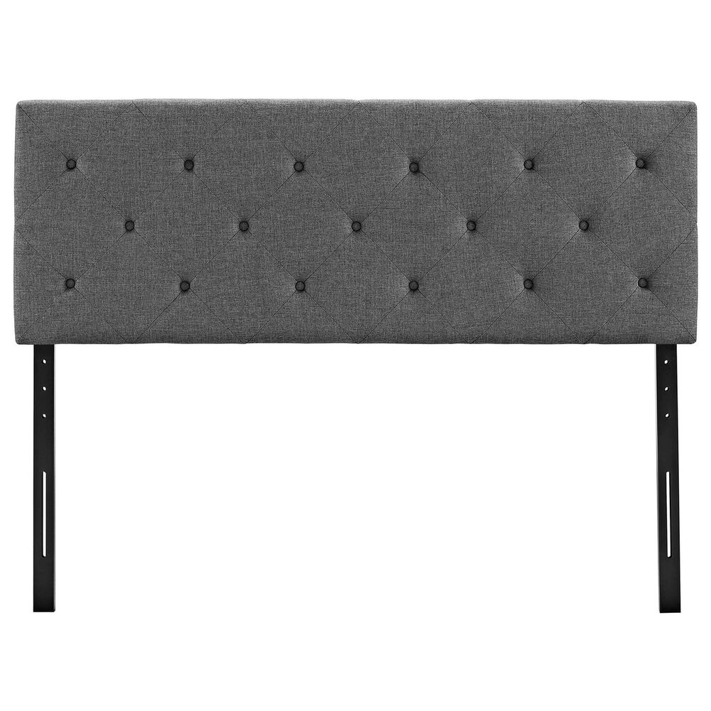 Modway Terisa Upholstered Fabric King Headboard in Gray, , large