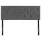 Modway Terisa Upholstered Fabric King Headboard in Gray, , large