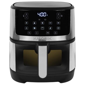 Edgecraft 5-Quart Touchscreen Air Fryer with Window in Stainless Steel, , large