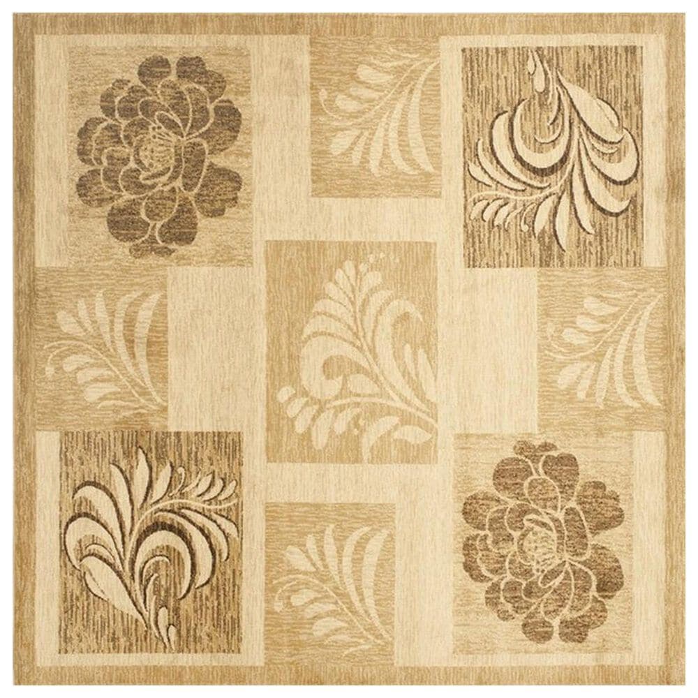 Safavieh Lyndhurst LNH554 6"7" Square Ivory and Multicolor Area Rug, , large