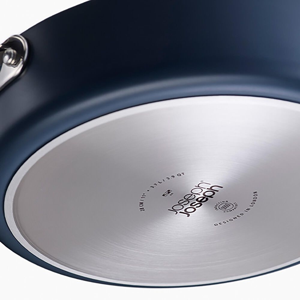 Joseph Joseph Space 11&quot; Folding Handle Frying Pan in Midnight Blue, , large