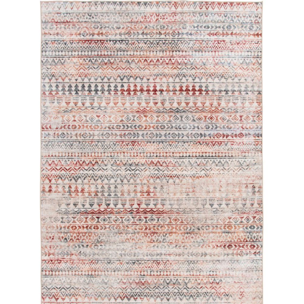 Central Oriental Rugease Cinzia Multicolor 5" x 7" Area Rug, , large